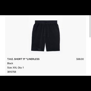 Lululemon THE short 11” liner less